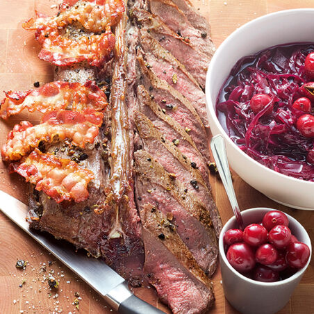 Rehrücken mit Cranberry-Blaukraut Rehrücken mit Cranberry-Blaukraut