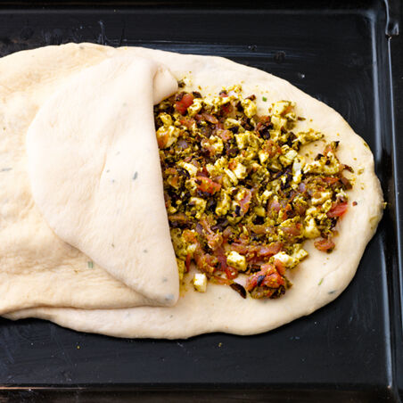 Gefülltes Fladenbrot Gefülltes Fladenbrot