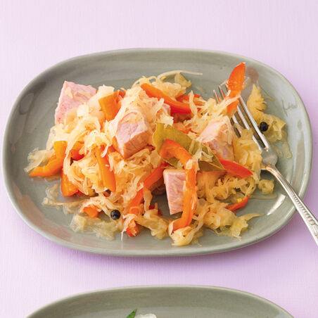 Kassler auf Paprika-Sauerkraut Kassler auf Paprika-Sauerkraut