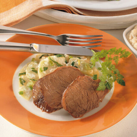 Tellerfleisch mit Kohlrabigemüse Tellerfleisch mit Kohlrabigemüse