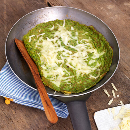 Grüne Käsepfannkuchen Grüne Käsepfannkuchen