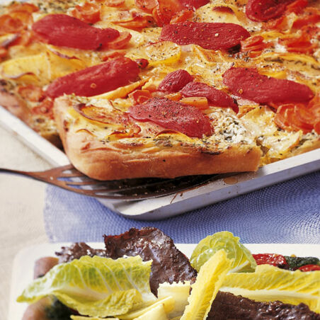 Kartoffel-Möhren-Pizza Kartoffel-Möhren-Pizza