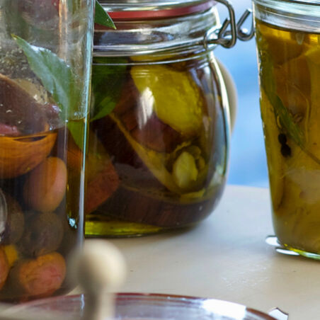 Auberginen in Öl Auberginen in Öl