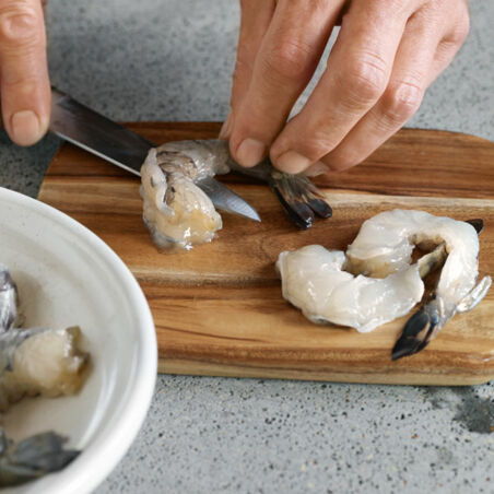 Garnelen in Knoblauch-Tomaten-Sud Garnelen in Knoblauch-Tomaten-Sud