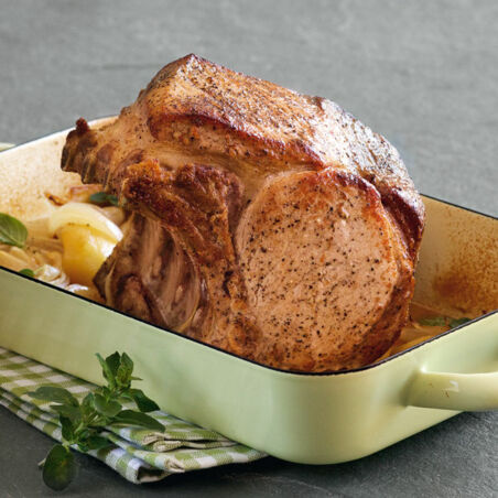 Kotelettbraten mit Äpfeln Kotelettbraten mit Äpfeln