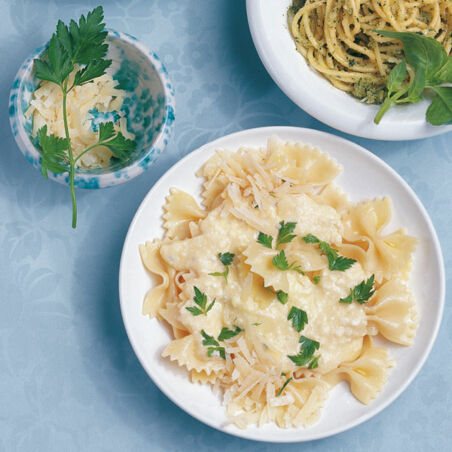 Pasta mit Fünf Käsesorten Pasta mit Fünf Käsesorten