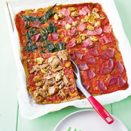 Herzhafte Partypizza Herzhafte Partypizza