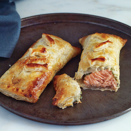 Kräuterlachs im Blätterteig Kräuterlachs im Blätterteig