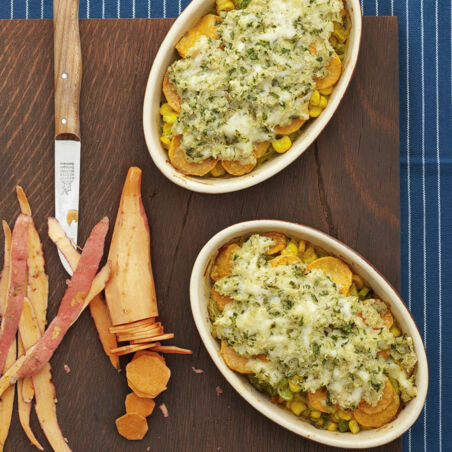 Süßkartoffel-Mais-Auflauf Süßkartoffel-Mais-Auflauf