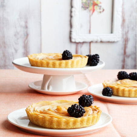 Mini-Quittentartes mit Rosenwassersirup Mini-Quittentartes mit Rosenwassersirup