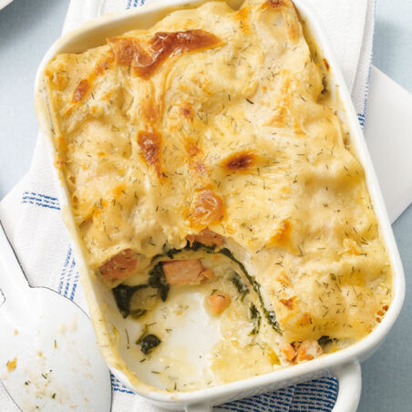 Fisch-Lasagne mit Spinat Fisch-Lasagne mit Spinat