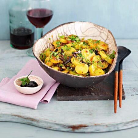 Kartoffelsalat mit Chermoula-Dressing Kartoffelsalat mit Chermoula-Dressing