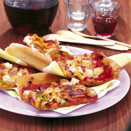 Pizza mit Fisch Pizza mit Fisch