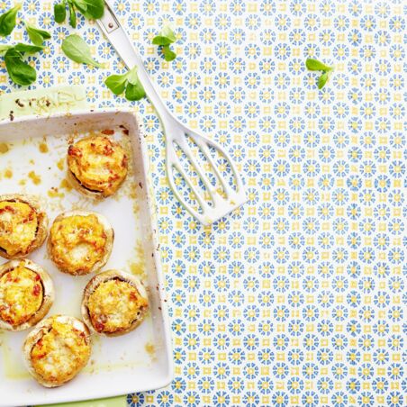 Gefüllte Champignons mit Polenta Gefüllte Champignons mit Polenta