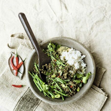 Bohnen-Curry mit Linsen Bohnen-Curry mit Linsen