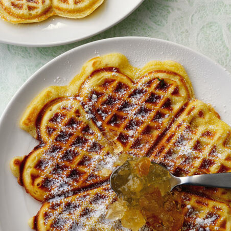 Orangenwaffeln Orangenwaffeln