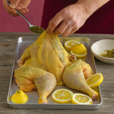 Zitronenhuhn mit Thymian Zitronenhuhn mit Thymian