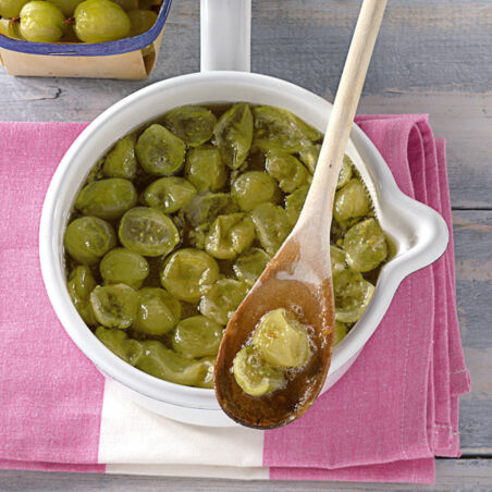 Stachelbeer-Vanille-Konfitüre Stachelbeer-Vanille-Konfitüre