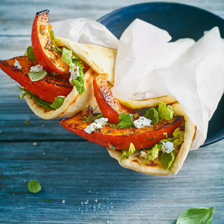 Piadine mit Grillkürbis Piadine mit Grillkürbis