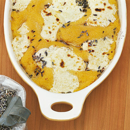 Polenta-Gratin mit Ziegenkäse Polenta-Gratin mit Ziegenkäse