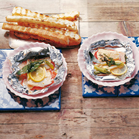 Seezunge in Folie gegart Seezunge in Folie gegart