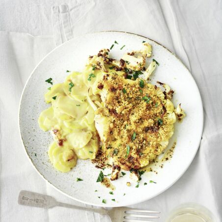 Röst-Blumenkohl mit Steinpilzöl Röst-Blumenkohl mit Steinpilzöl