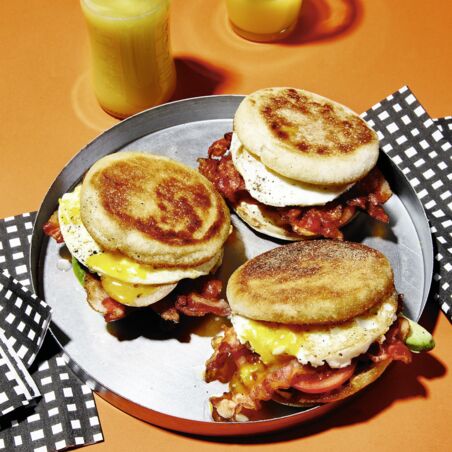 Spiegelei- Frühstücks-Burger Spiegelei- Frühstücks-Burger