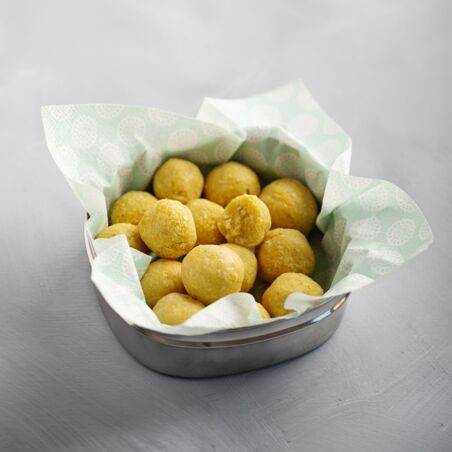 Polenta-Kokos-Bällchen Polenta-Kokos-Bällchen