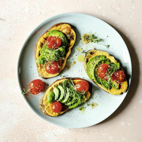 Herzhafter Süßkartoffel-Toast Herzhafter Süßkartoffel-Toast