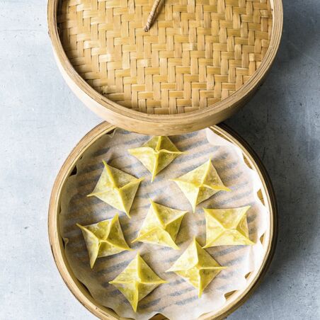 Gedämpfte Teigtaschen Gedämpfte Teigtaschen