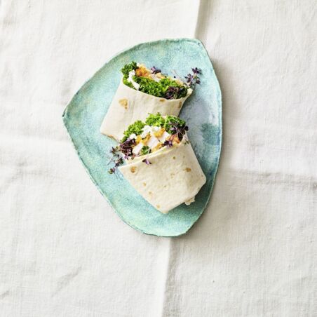 Wrap-Zitronen-Grünkohl-Hühnchen Wrap-Zitronen-Grünkohl-Hühnchen