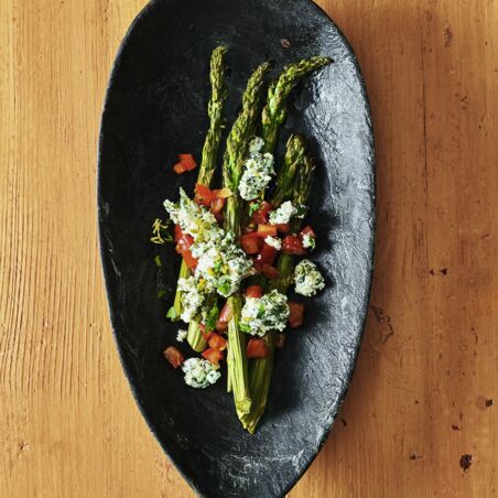 Zitronenspargel mit Pistaziencreme Zitronenspargel mit Pistaziencreme