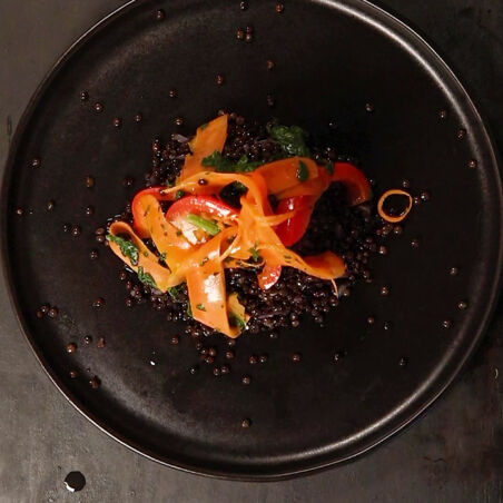 Belugalinsen-mit-Spinat Belugalinsen-mit-Spinat