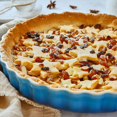 Sternentarte mit Bratapfel Sternentarte mit Bratapfel