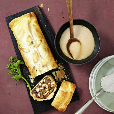 Weihnachts-Braten im Blätterteig Weihnachts-Braten im Blätterteig