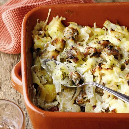 Hack-Spitzkohl-Auflauf Hack-Spitzkohl-Auflauf