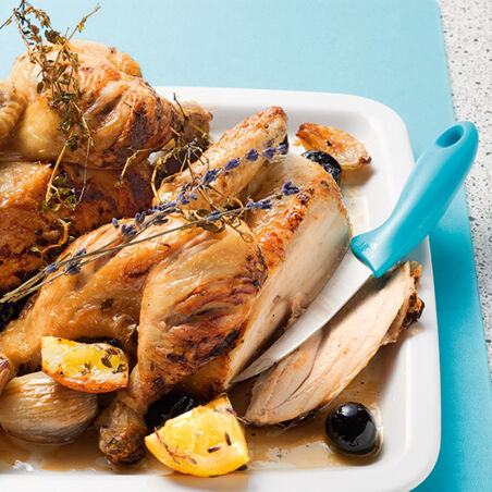 Honighähnchen mit Thymian und Lavendel Honighähnchen mit Thymian und Lavendel