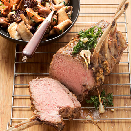 Kalbskarree mit Pilzen Kalbskarree mit Pilzen