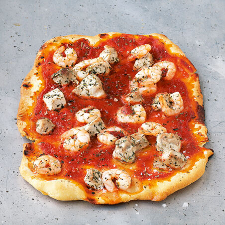 Thunfisch-Garnelen-Pizza Thunfisch-Garnelen-Pizza