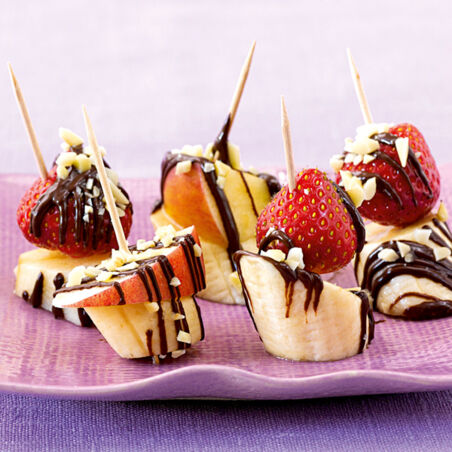 Schoko-Obstspieße Schoko-Obstspieße