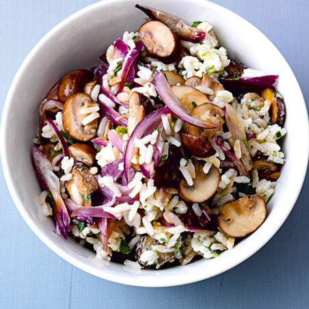 Reissalat mit Pilzen Reissalat mit Pilzen