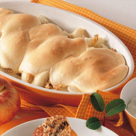 Birnenauflauf mit Nüssen Birnenauflauf mit Nüssen