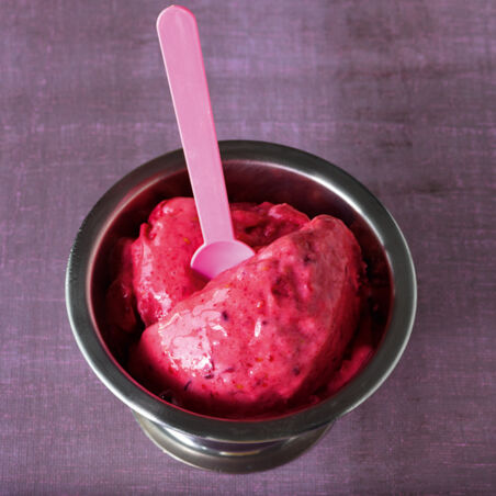Schnelles Himbeereis Schnelles Himbeereis