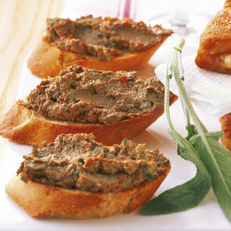 Crostini mit Leber Crostini mit Leber