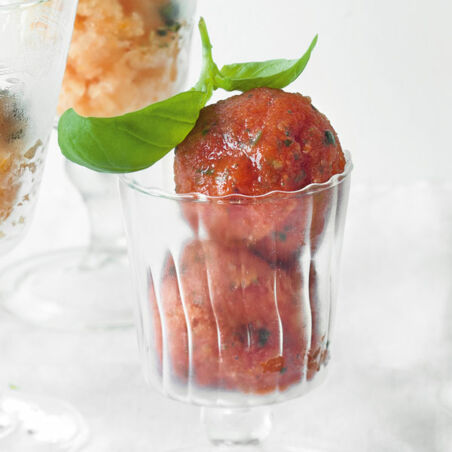 Tomaten-Basilikum-Sorbet Tomaten-Basilikum-Sorbet