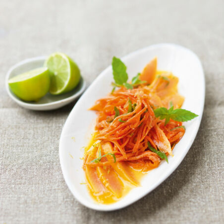 Scharfer Möhren-Papaya-Salat Scharfer Möhren-Papaya-Salat