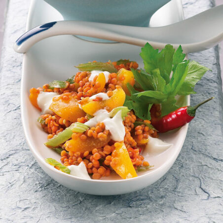 Curry-Linsen mit Aprikosen Curry-Linsen mit Aprikosen