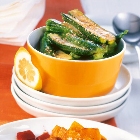 Zucchini in Sesambutter Zucchini in Sesambutter