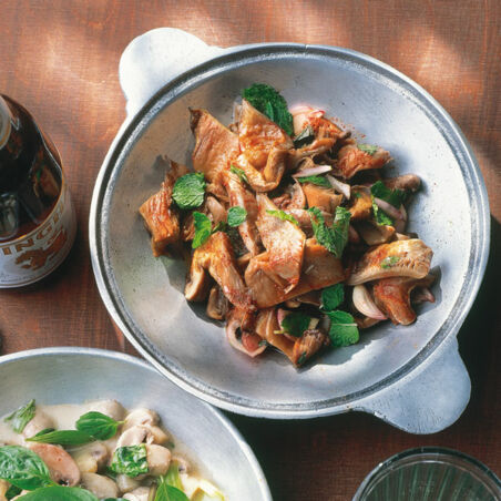 Gedämpfte Austernpilze Gedämpfte Austernpilze