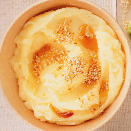 Kartoffelpüree mit Wasabi & Sesam Kartoffelpüree mit Wasabi & Sesam